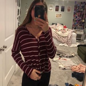 Cute button up sweater